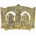 OkaeYa Gift Aluminium Laxmi Ganesh God Idol (27 cm x 18 cm x 12 cm, Gold)